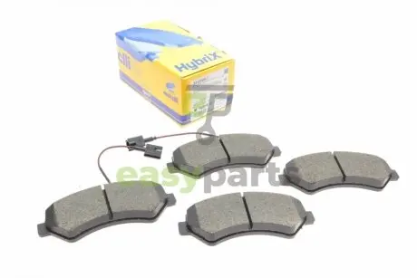 Колодки гальмівні (передні) Citroen Jumper/Fiat Ducato/Peugeot Boxer 06- R16 (з датчиком) Metelli 22-0709-1
