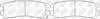 Колодки гальм. GALANT E5#A/EA#A / SP. WAG RR 91- NiBK PN3174 (фото 1)