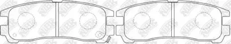 Колодки гальм. GALANT E5#A/EA#A / SP. WAG RR 91- NiBK PN3174
