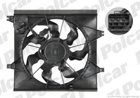 Вентилятор з корпусом / кронштейном Polcar 416523W2 (фото 1)