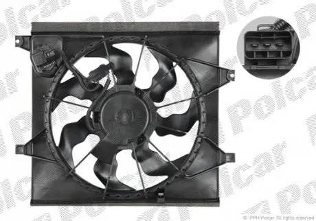 Вентилятор с корпусом / кронштейном Polcar 416523W2