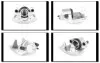 Гальмівний супорт перед. лівий FORD C-MAX, C-MAX II, ECOSPORT, FOCUS C-MAX, FOCUS II, FOCUS III, GRAND C-MAX, KUGA I, KUGA II, TOURNEO CONNECT, TRANSIT CONNECT MAZDA 3, 5 1.0-Electric 10.03- GH-Parts GH-432549V (фото 1)