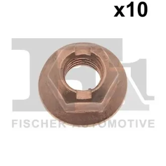FISCHER Гайка M10x1.5 SiMu SW15 FL Cu (OE - 035578,350944,854976,1061984,1381962) (з мідним покриттям) Fischer Automotive One (FA1) 988-1001.10