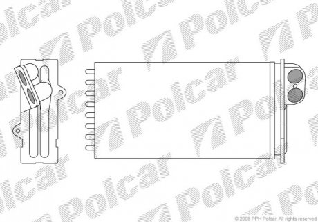 Радиатор обогрева Polcar 6033N8-1 (фото 1)