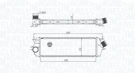 Радіатор наддуву MAGNETI MARELLI MST534