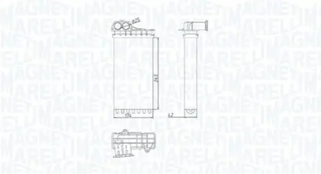 Радіатор пічки MAGNETI MARELLI BR436