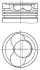 Поршень Audi A3/A4/Skoda Fabia/VW Golf/Touran 1.9tdi 04- (80.01mm /+0.50) (3-4 цил.) MAHLE / KNECHT 030 66 02 (фото 1)