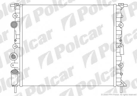 Радіатор охолодження Polcar 600708-1