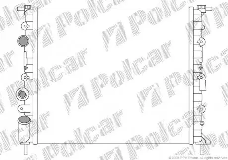 Радиатор охлаждения Polcar 600708-1