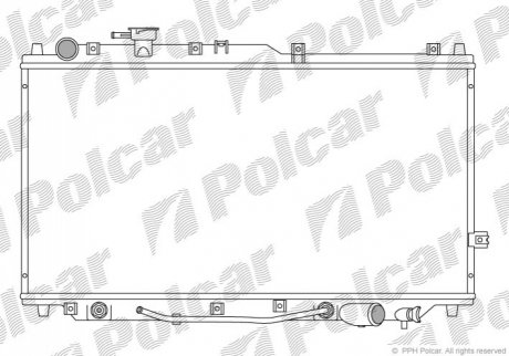Радіатор охолодження Polcar 411108-1 (фото 1)