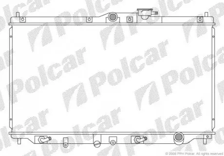 Радіатор охолодження Polcar 381708-2