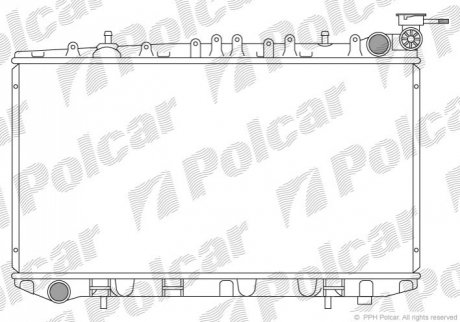 Радіатор охолодження Polcar 272808-1