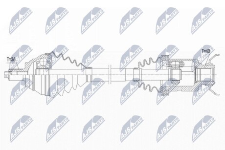 ПОЛУОСЬ NTY NPW-VW-183