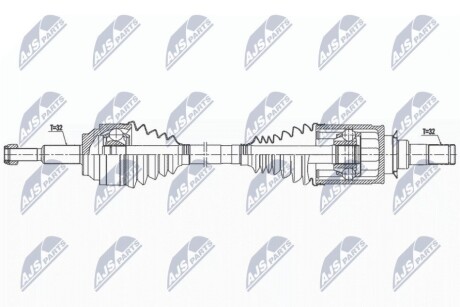 ПОЛУОСЬ NTY NPW-CH-128