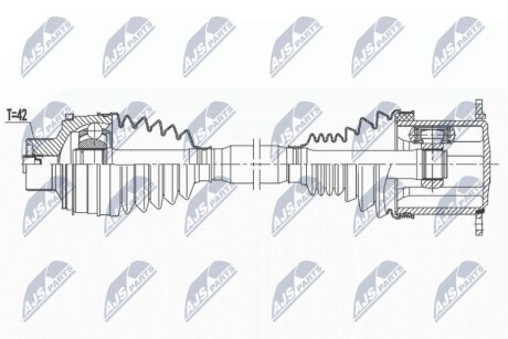 ПОЛУОСЬ NTY NPW-AU-037 (фото 1)