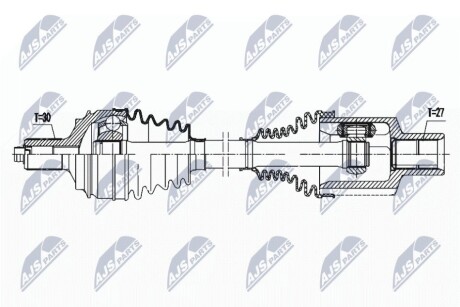 ПОЛУОСЬ NTY NPW-ME-146