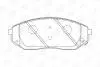 Колодки тормозные дисковые передние KIA SORENTO I (JC) 02-11|MAZDA 626 II (GC) 8 CHAMPION 572511CH (фото 2)