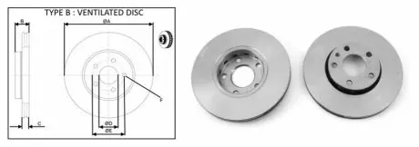 Диск гальмівний передн. Audi/Passat 100 C4 91- APLUS 61298AP