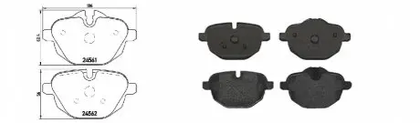 Колодки тормозные, лев/прав, перед/зад APLUS 71256BAAP
