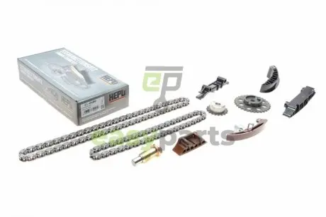 Комплект ланцюга ГРМ Audi A3/Q7/Skoda Superb/VW Golf/Touareg 2.3-3.6 99- (масл насос) HEPU 21-0480
