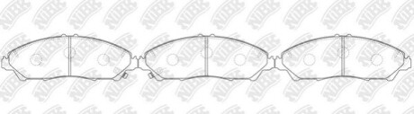 Колодки гальм. MDX/PILOT FR 14- NiBK PN0645