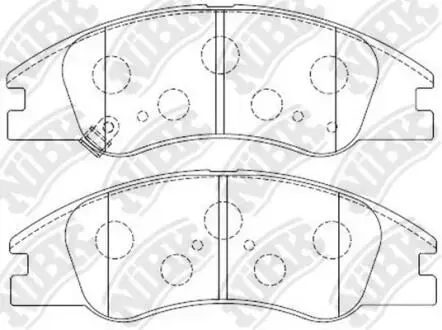 Колодки гальм. CERATO FR 04- NiBK PN0060