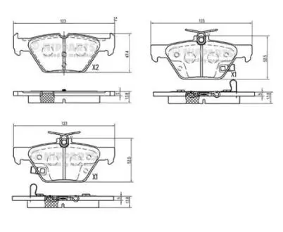 Гальмiвнi колодки дисковi NIPPARTS N3617008