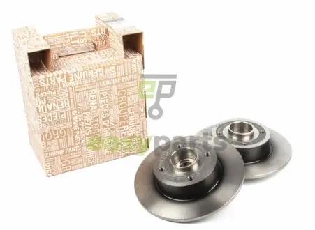 Диск гальмівний задній (2шт) зі ступичним підшипником Renault RENAULT / DACIA 7701207823