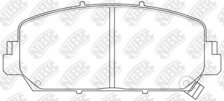 КОЛОДКИ ГАЛЬМ. ACCORD/RDX/TLX FR 14- NiBK PN0647