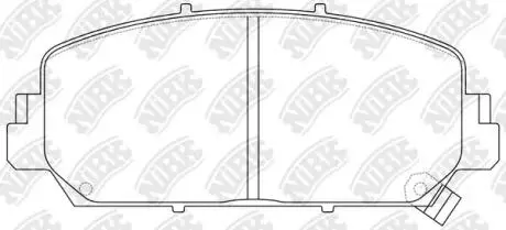 КОЛОДКИ ГАЛЬМ. ACCORD/RDX/TLX FR 14- NiBK PN0647