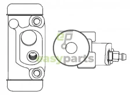 KIA робочий гальмівний циліндр SPORTAGE K00 94- BOSCH F026002350