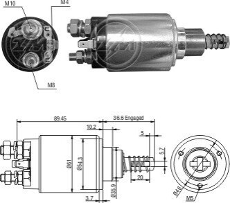 Втягуюче реле стартера ZM ZM2640