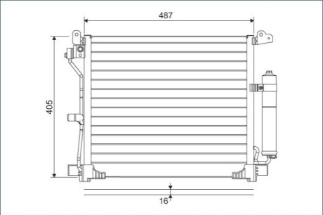 Радіатор кондиціонера Valeo 822579