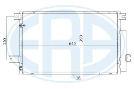 Радiатор кондицiонера ERA 667178