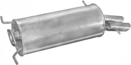 Глушитель алюм. сталь, задн. часть Mazda 626 2,0iGT-16V 87-91 (12.97) POLMOSTROW 1297