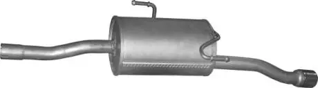 Алюм глушник. сталь, задн. частина Peugeot 206+ 1.4 HDi 01/09-06/13 (19.37) Polm POLMOSTROW 1937