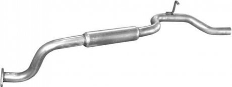 Глушитель алюм. сталь, задн. часть Hyundai H-100 2,5 TD 98- (10.53) POLMOSTROW 1053 (фото 1)