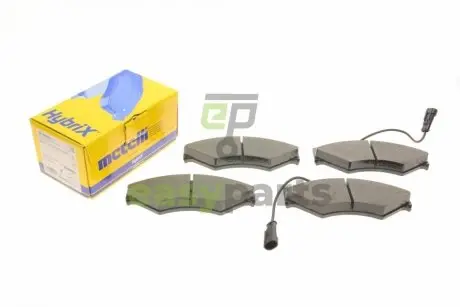 Фото колодки гальмівні (передні) Iveco Daily II 91-99 (+датчики) Metelli 22-0849-1 Колодки гальмівні (передні) Iveco Daily II 91-99 (+датчики) Metelli 22-0849-1