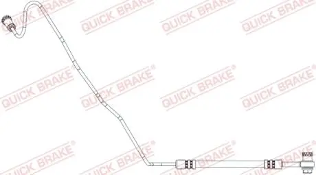Шланг гальмівний (задній) VW Polo/Skoda Fabia 14- (L=680mm) QUICK BRAKE 96.020X