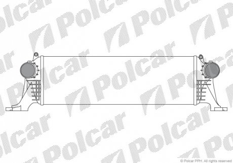 Радиатор воздуха (интеркулер) Polcar 30N1J81X