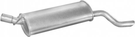 Алюм глушник. сталь, задн. частина Opel Kadett E, Combo 85-93 1.3/1.6/1.7D (17.1 POLMOSTROW 17182 (фото 1)