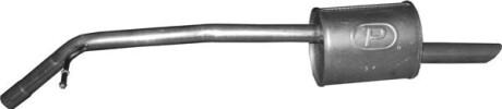 Алюм глушник. сталь, задн. частина Citroen C-Elysee II / Peugeot 301 1.6 HDi (19 POLMOSTROW 1941