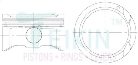 Поршни стандартные (к-кт на мотор) Hyundai G4LA TEIKIN 51612STD
