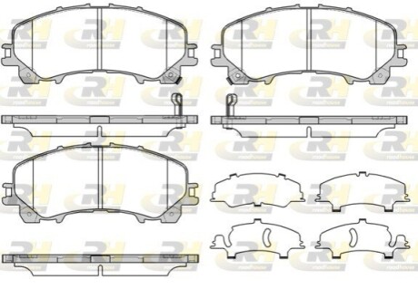 Гальмівні колодки дискові ROADHOUSE 21407.12