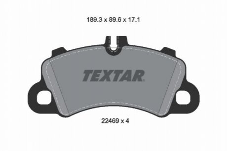 Тормозные колодки TEXTAR 2246903 (фото 1)