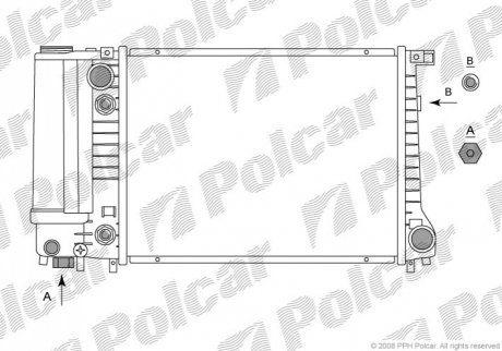 Радиатор охлаждения Polcar 201408-2 (фото 1)