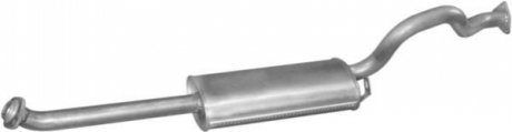 Алюм глушник. сталь, задн. частина Mitsubishi Pajero 2.5 TD 90-96 3.0 -12V 90-94 POLMOSTROW 1489 (фото 1)