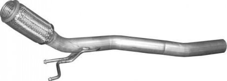 Глушитель алюм. сталь, передн. часть, без катализатора VW Golf V / Touran / Audi POLMOSTROW 30627