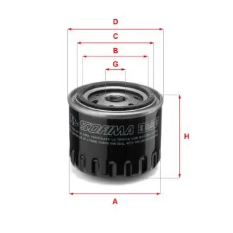 Фiльтр масляний SOFIMA S6140R