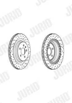 Тормозной диск задний Mercedes M-Class (W166) ML Jurid 562956JC